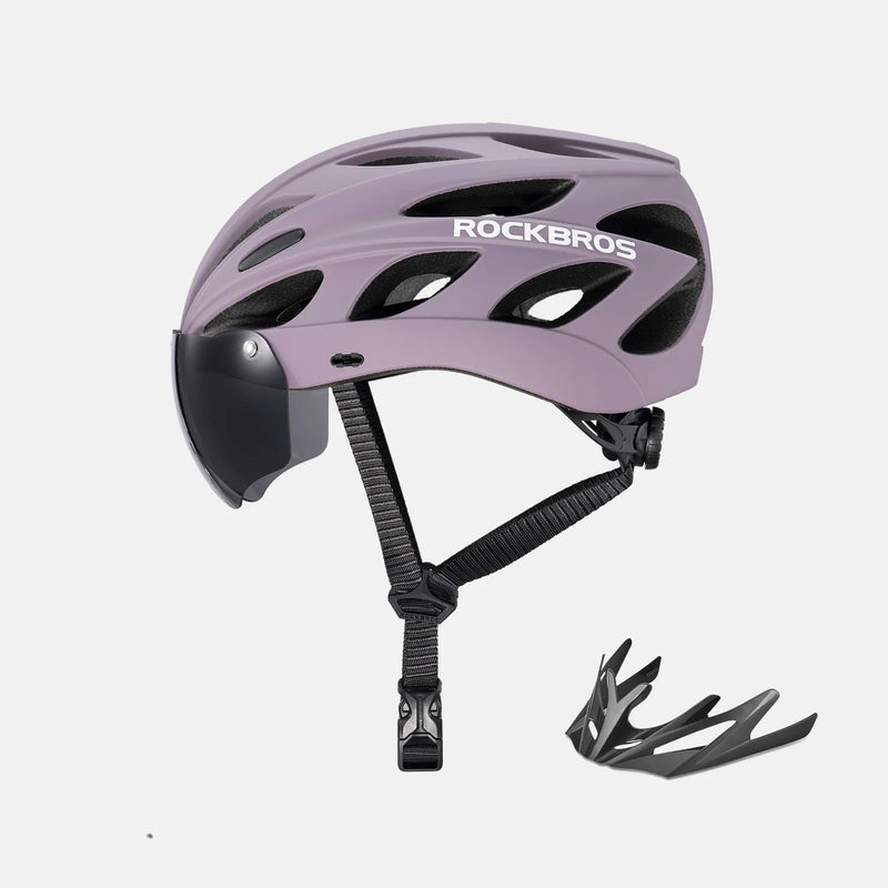Pottier Bike Helmet with Visor and Goggles-41