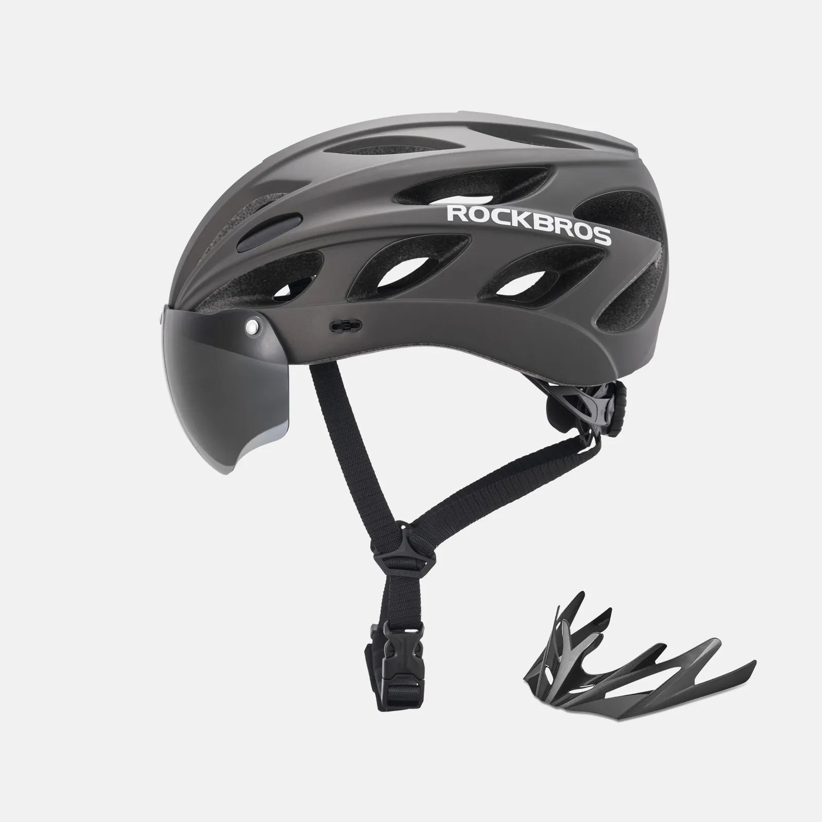 Pottier Bike Helmet with Visor and Goggles