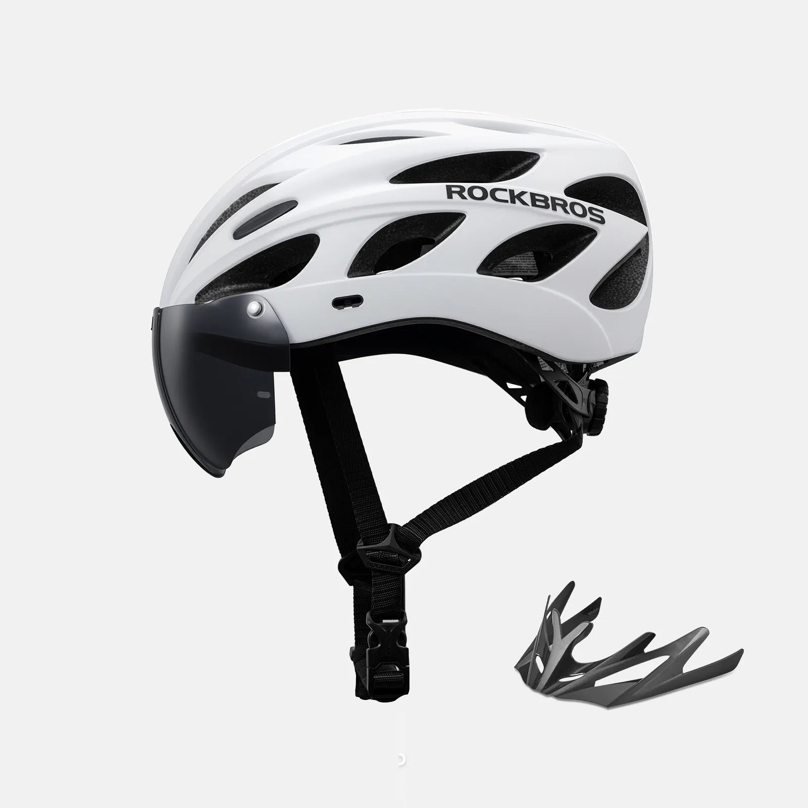 Pottier Bike Helmet with Visor and Goggles-49
