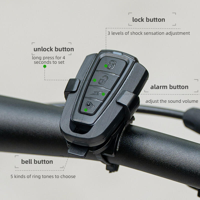Wireless Bike Horn & Anti-Theft Alarm-3