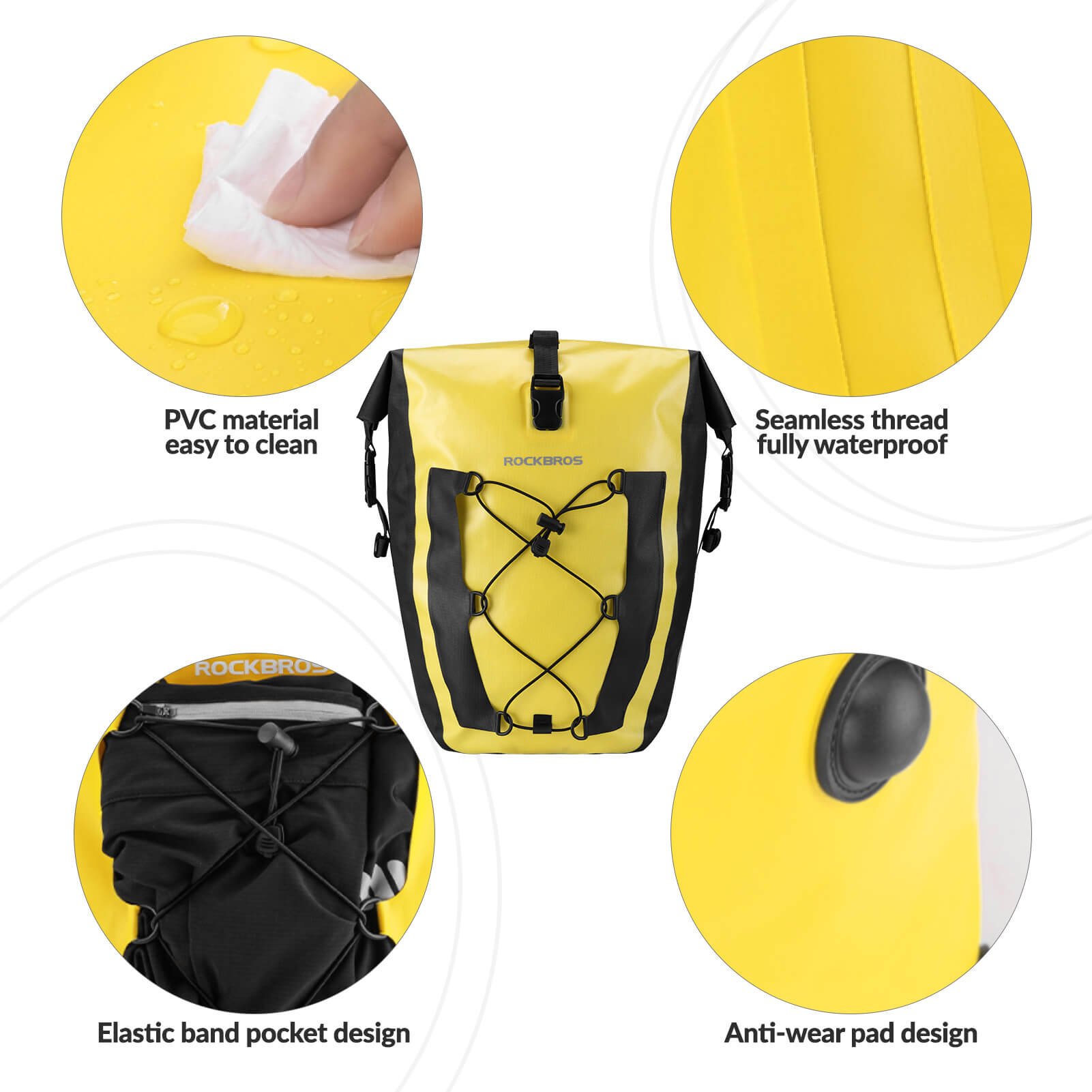 Waterproof Bike Pannier - 27L-8
