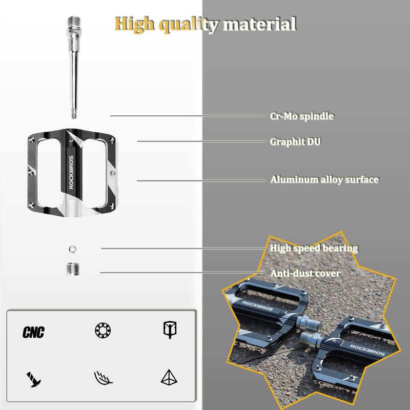 Aluminum Alloy Bearing Pedals - K306-10