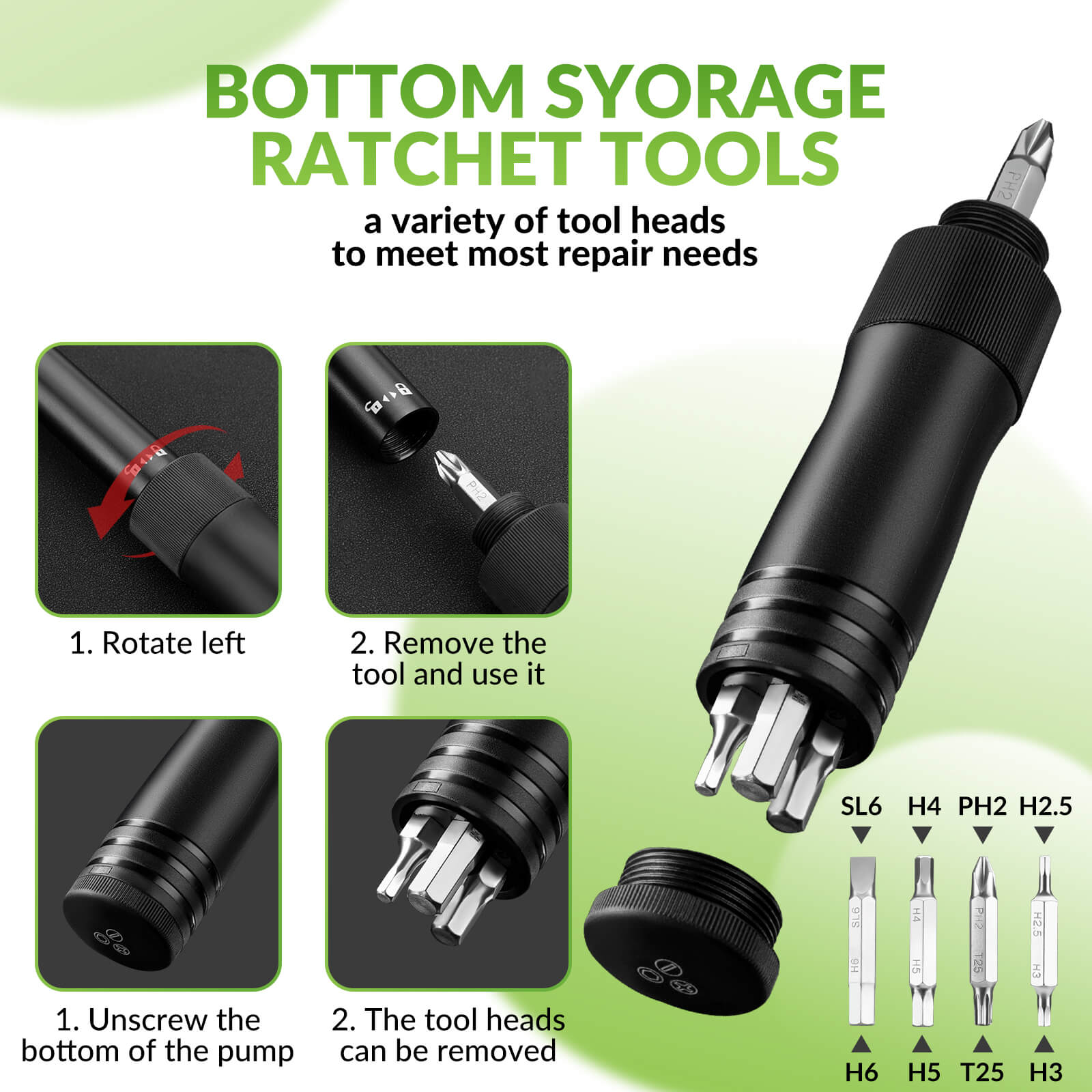 Portable Bike Pump - 80 PSI High Pressure-6
