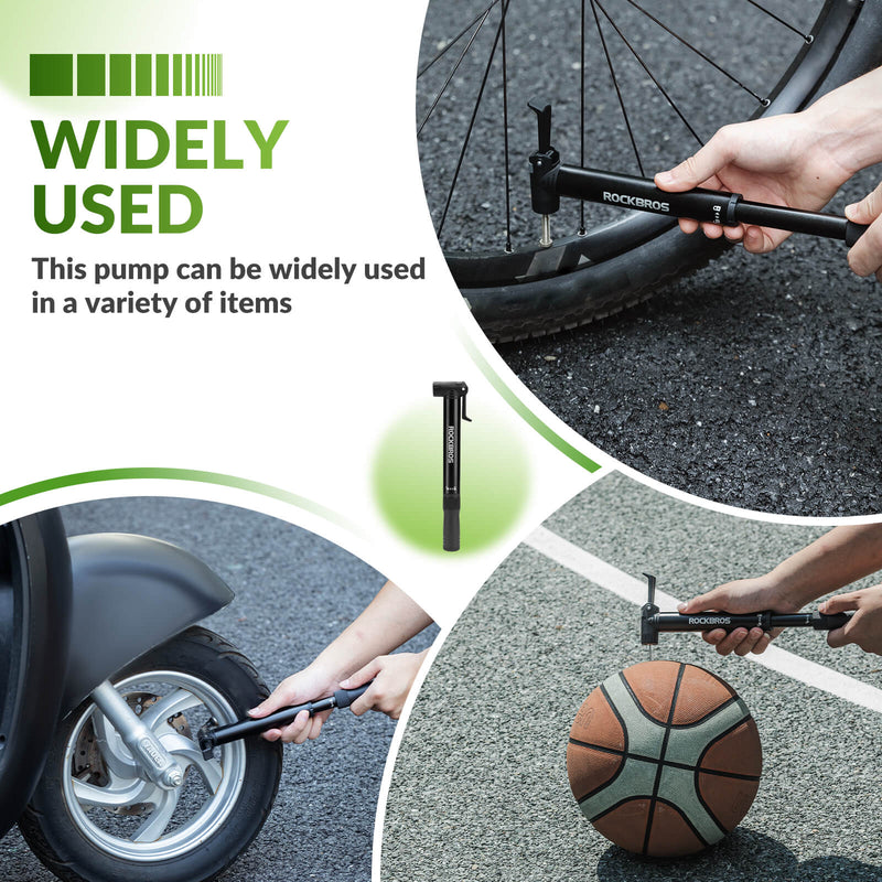 Portable Bike Pump - 80 PSI High Pressure-11