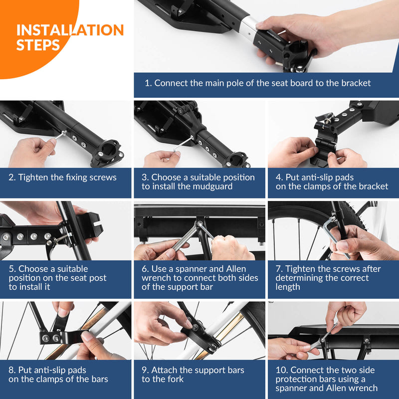 Quick Release Bike Rear Rack-8