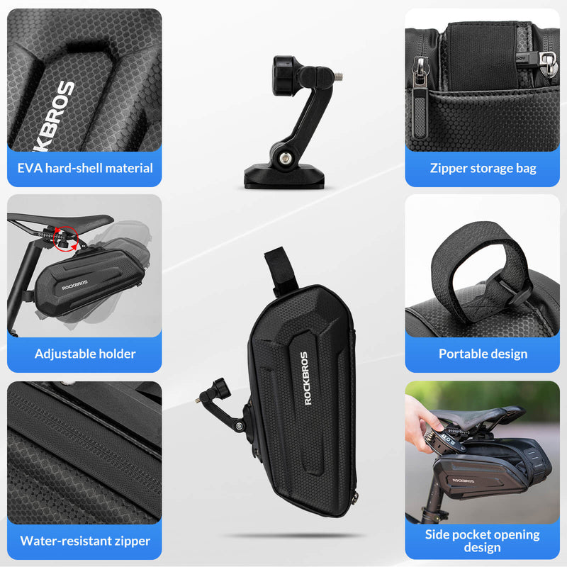 Bike Saddle Bag Hard Shell 1.7L-5