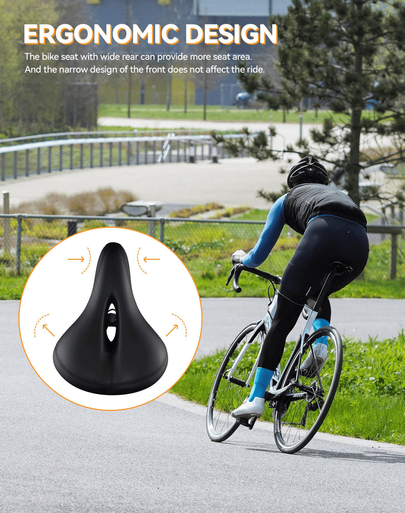 Comfort Bike Saddle with Rear Safety Light-6