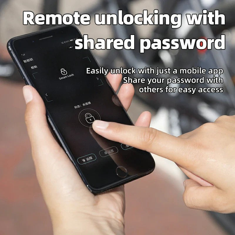 Foldable Smart Bike Lock with Fingerprint Unlock-9