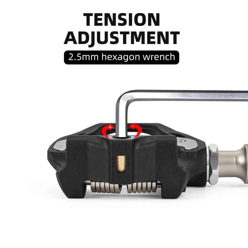 Black Aluminum Road Pedal (SPD-SL Compatible)-4