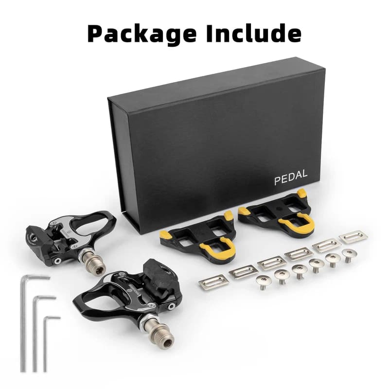 Black Aluminum Road Pedal (SPD-SL Compatible)-3