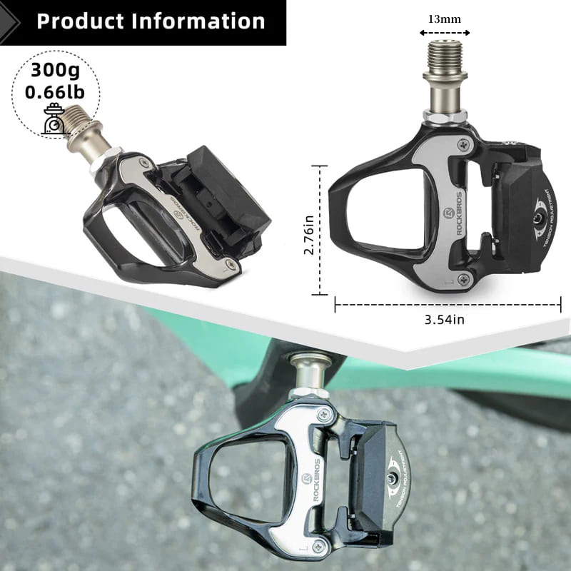Black Aluminum Road Pedal (SPD-SL Compatible)