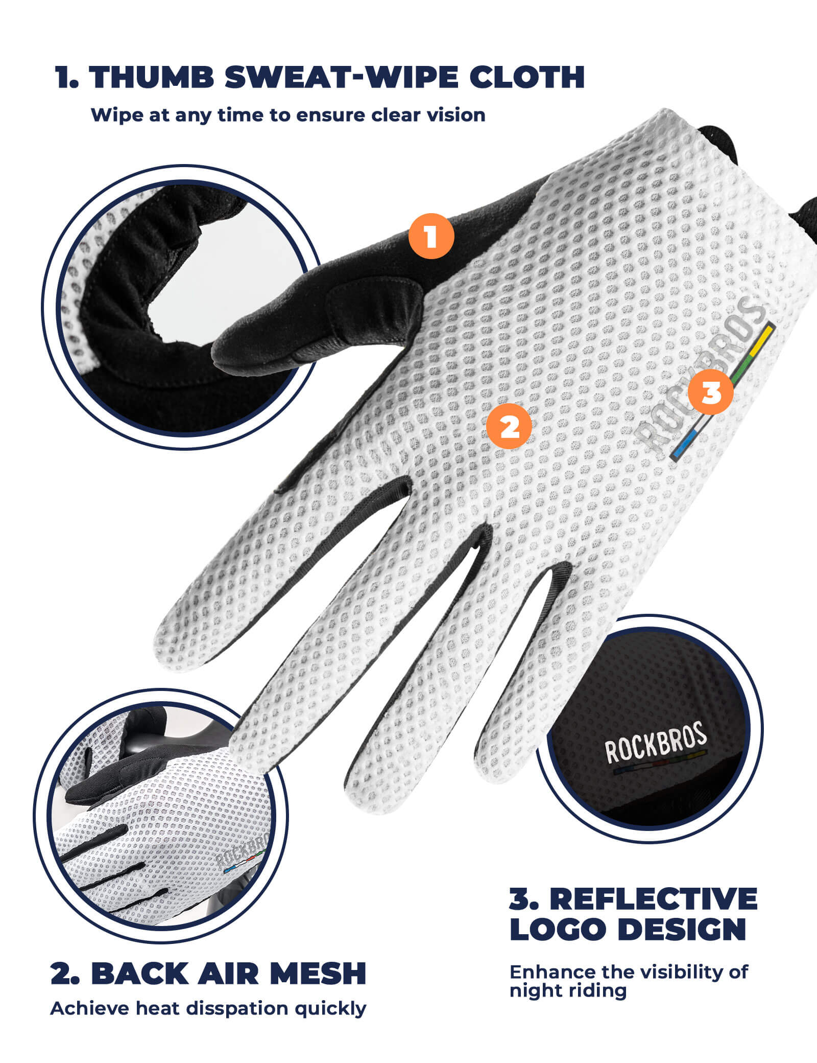 ROAD TO SKY EPS Long Finger Cycling Gloves-3