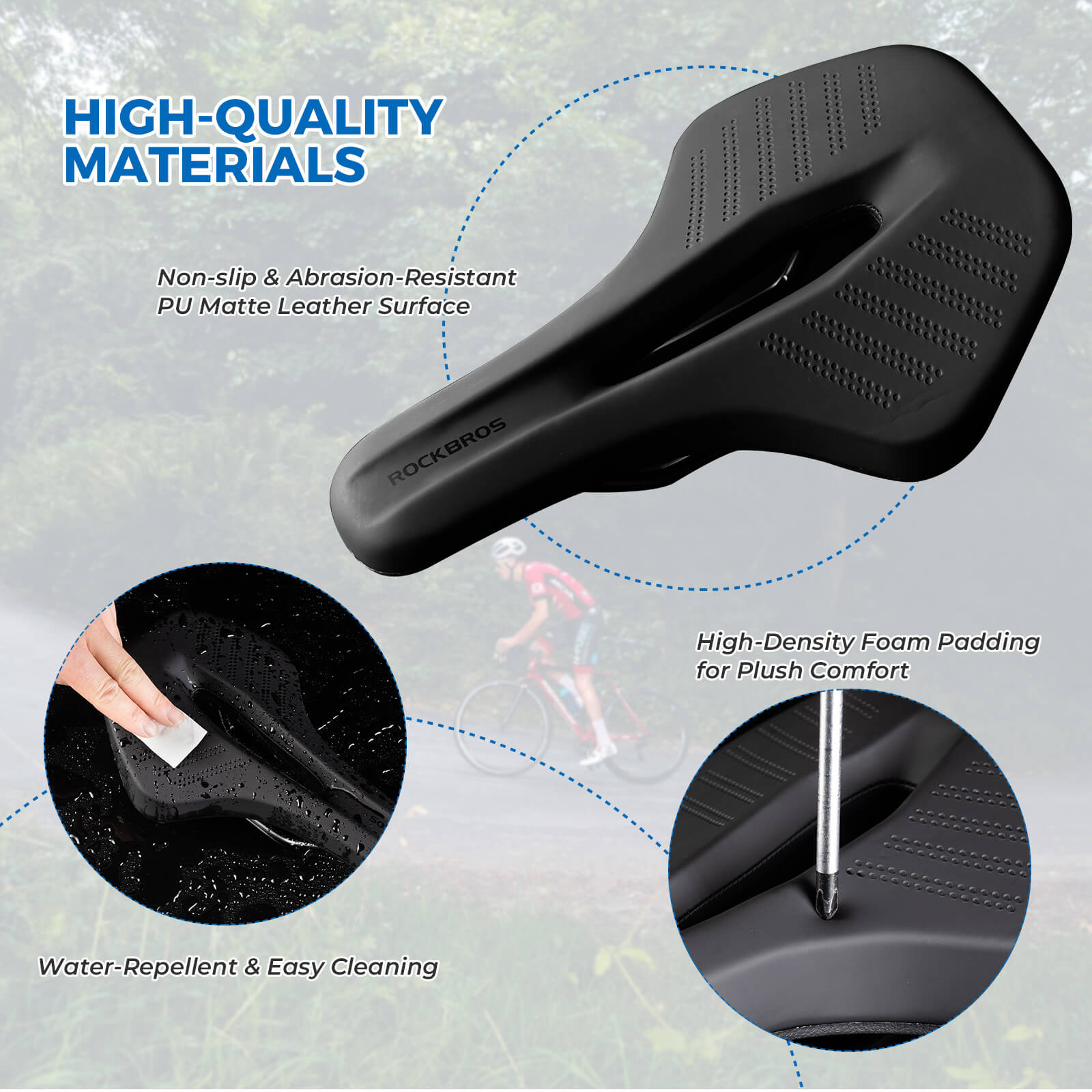Breathable & Ergonomic Bike Seat-6