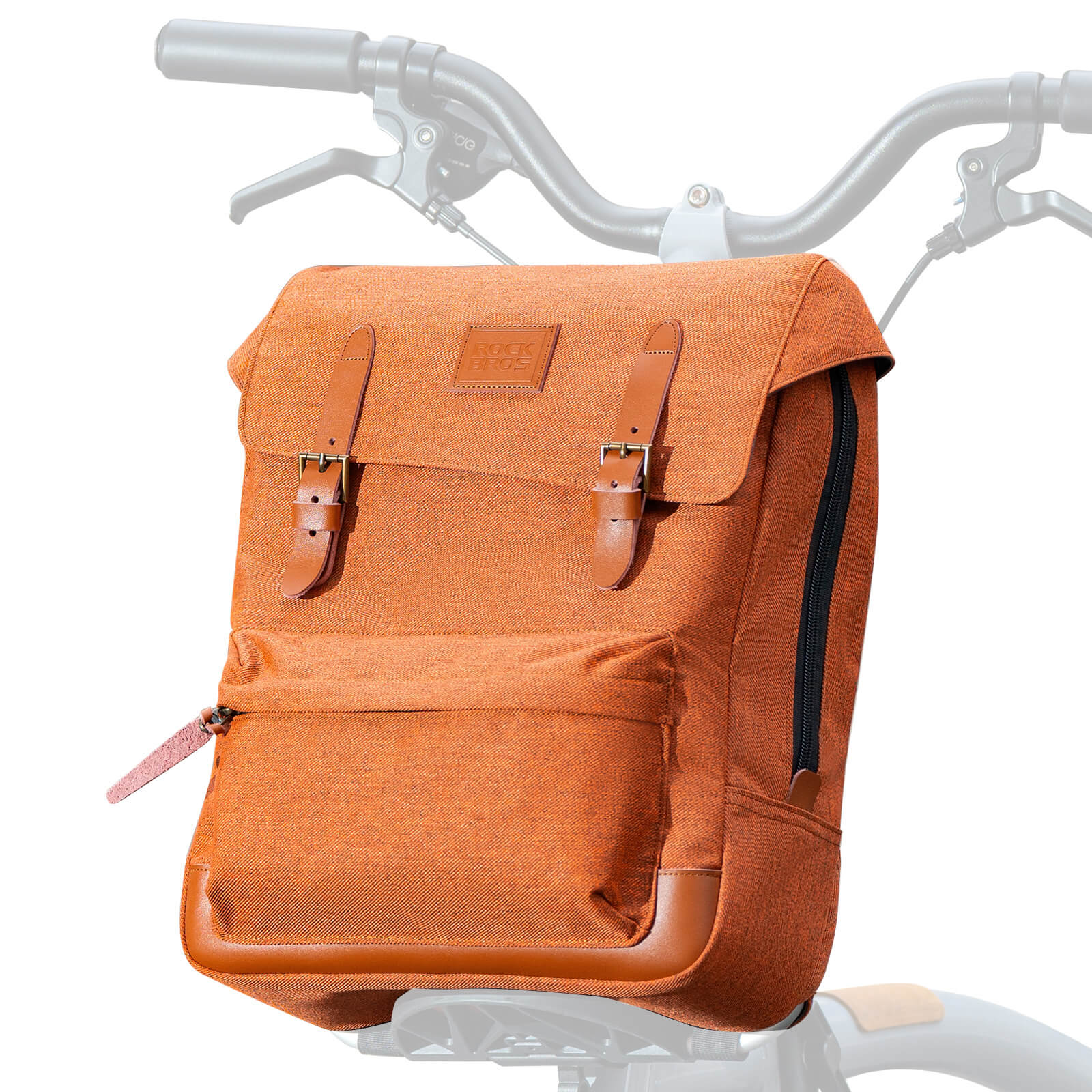 Folding Bike Handlebar Bag Backpack - 8.3L-1