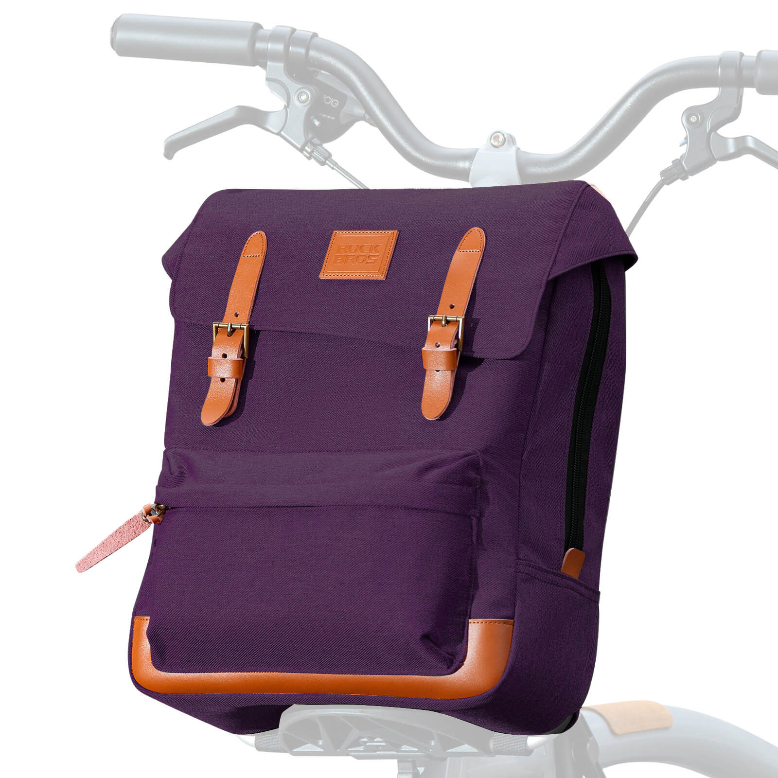 Folding Bike Handlebar Bag Backpack - 8.3L-3