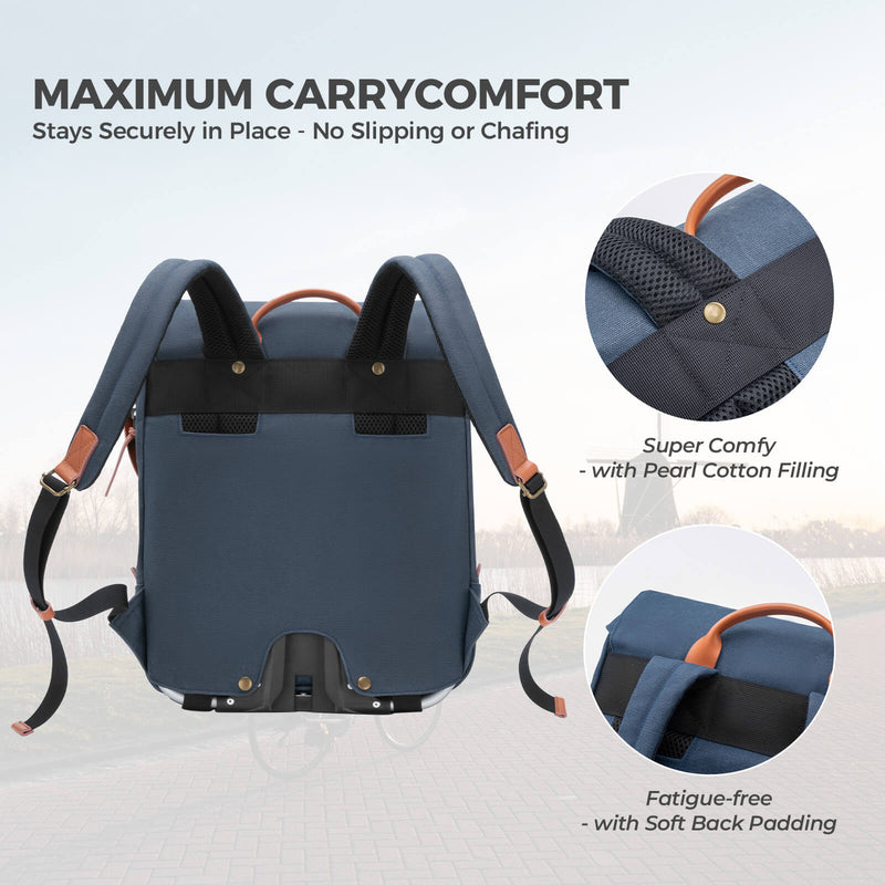 Folding Bike Handlebar Bag Backpack - 8.3L-6
