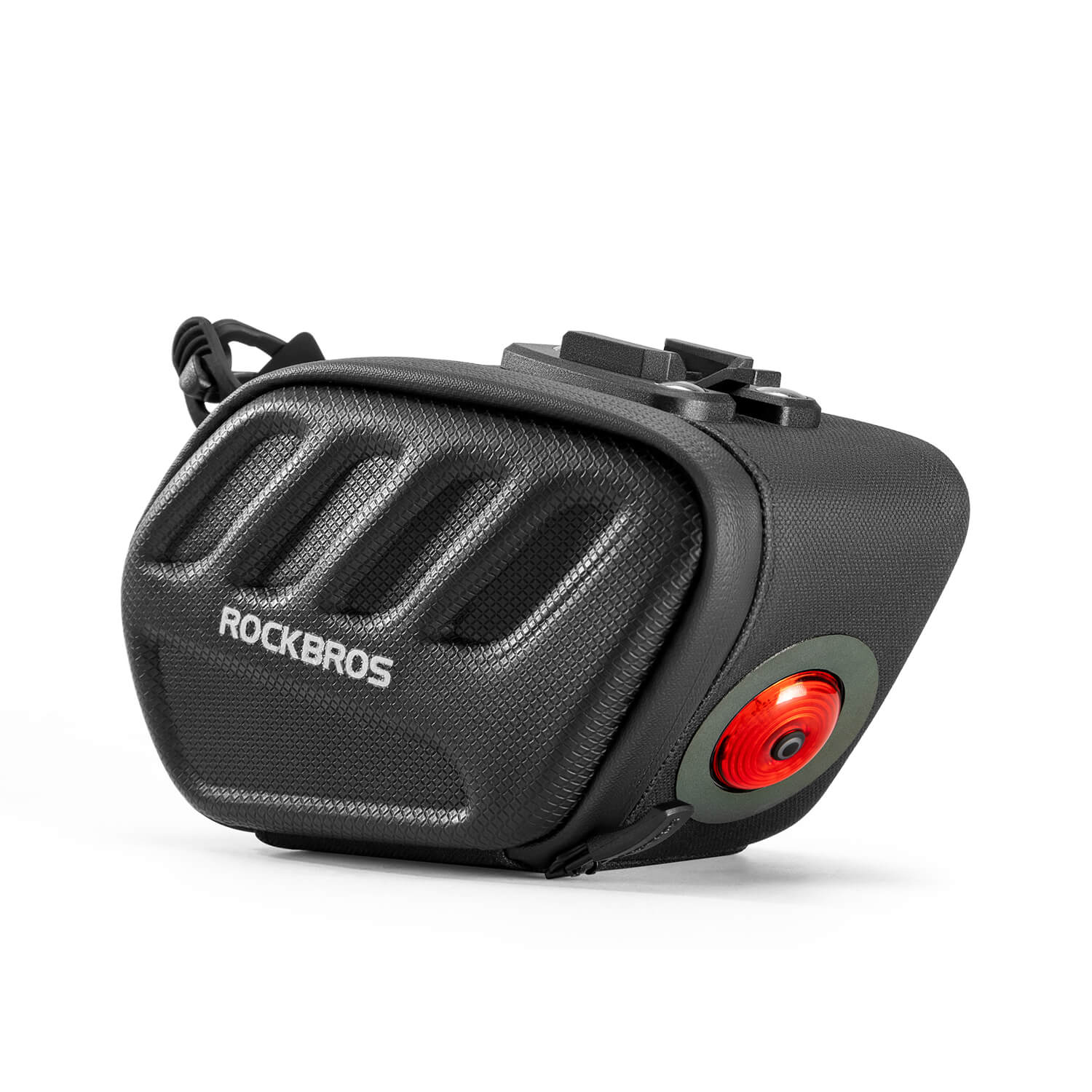 C61 Hard Shell Bike Saddle Bag with Light