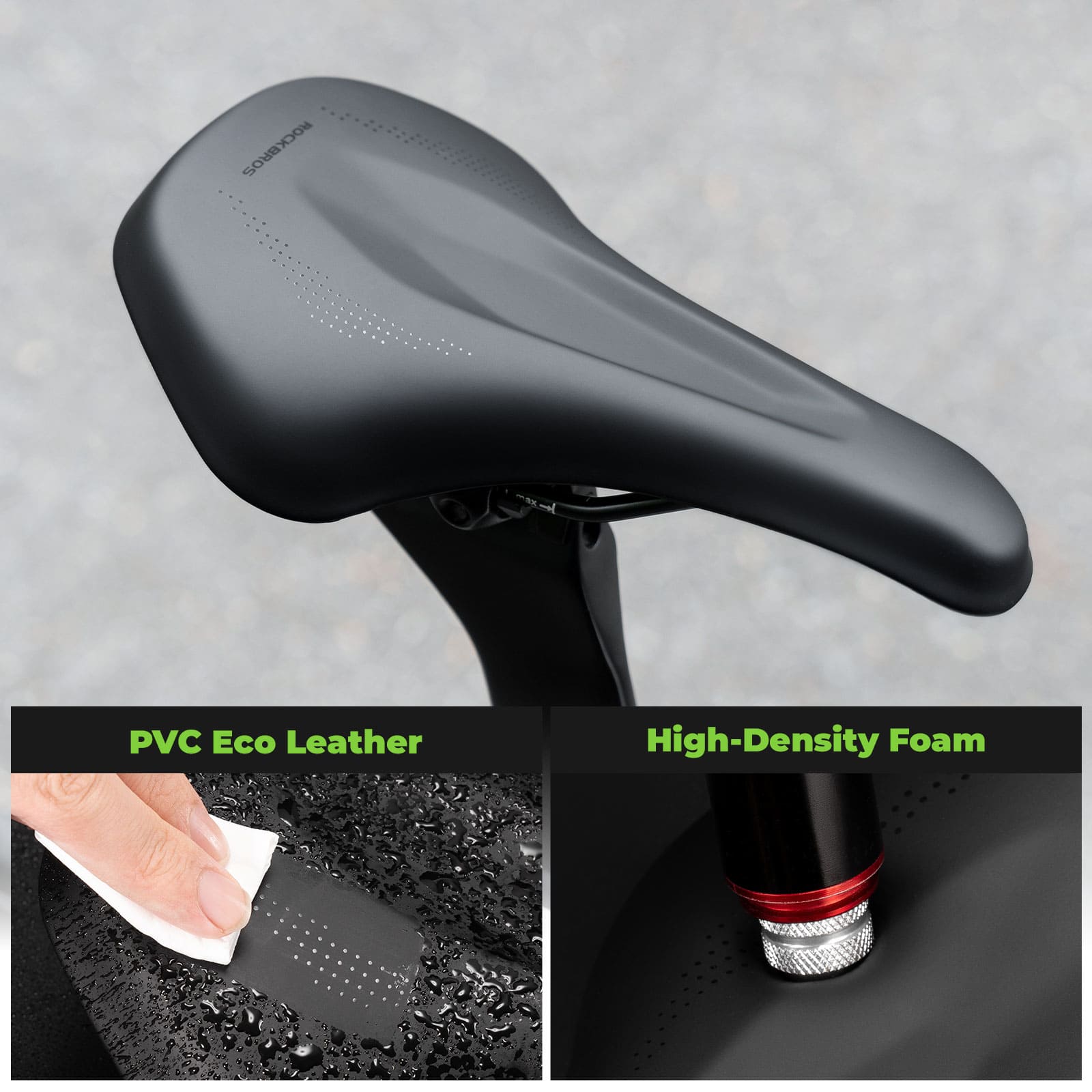 Comfort Cycling Saddle with Ventilated Groove Design-5