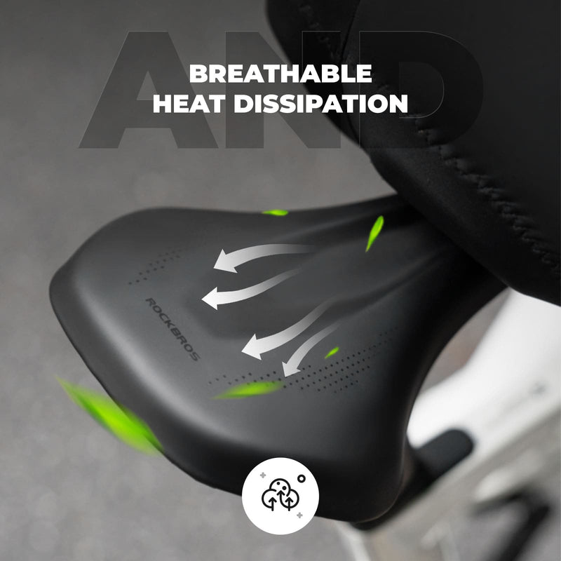 Comfort Cycling Saddle with Ventilated Groove Design-3