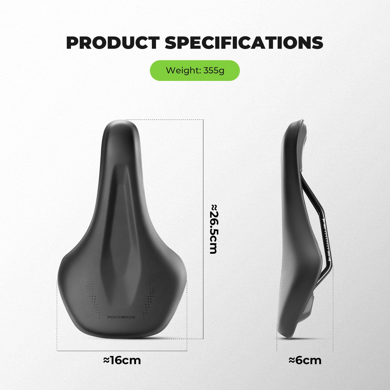 Comfort Cycling Saddle with Ventilated Groove Design