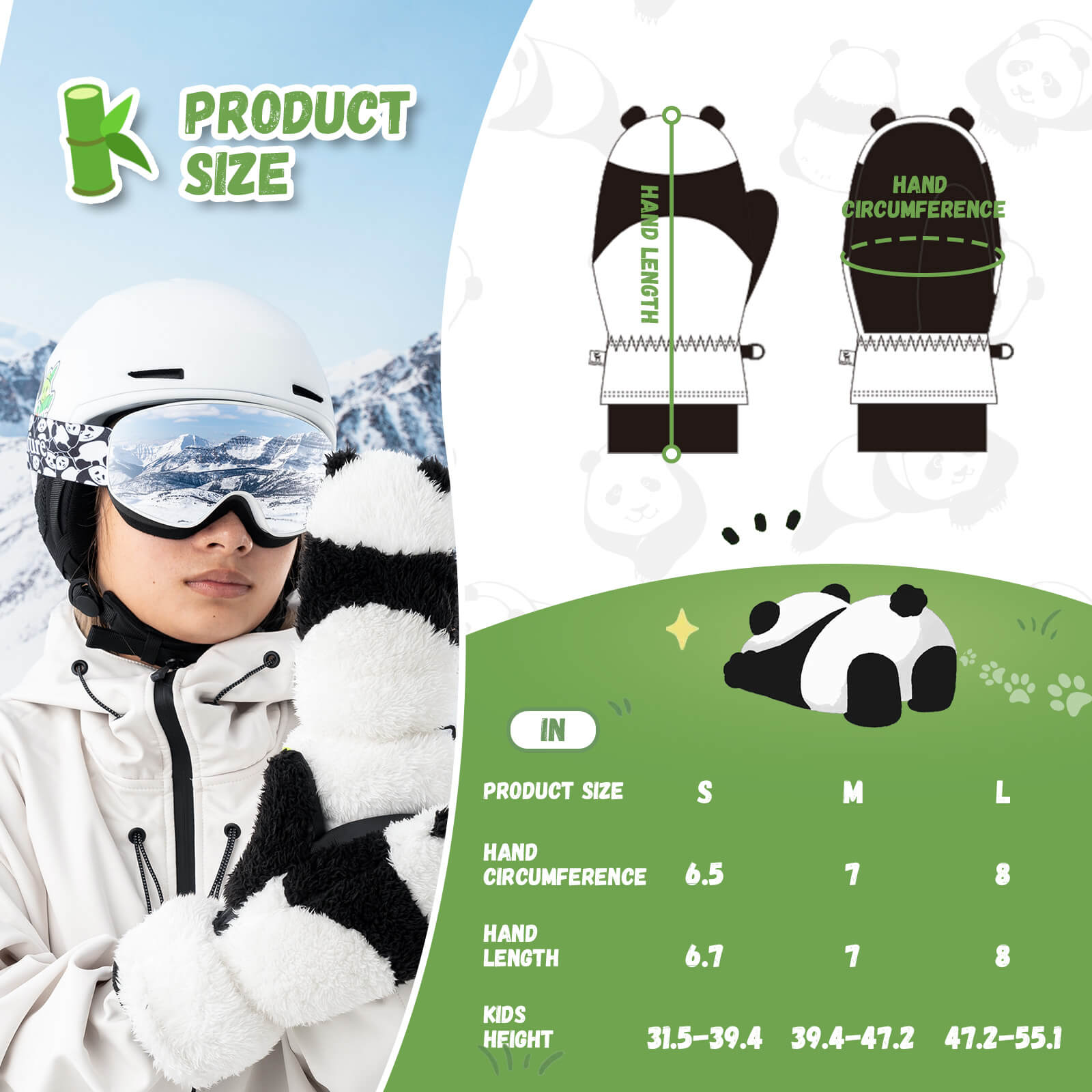 Panda Ski Gloves-3