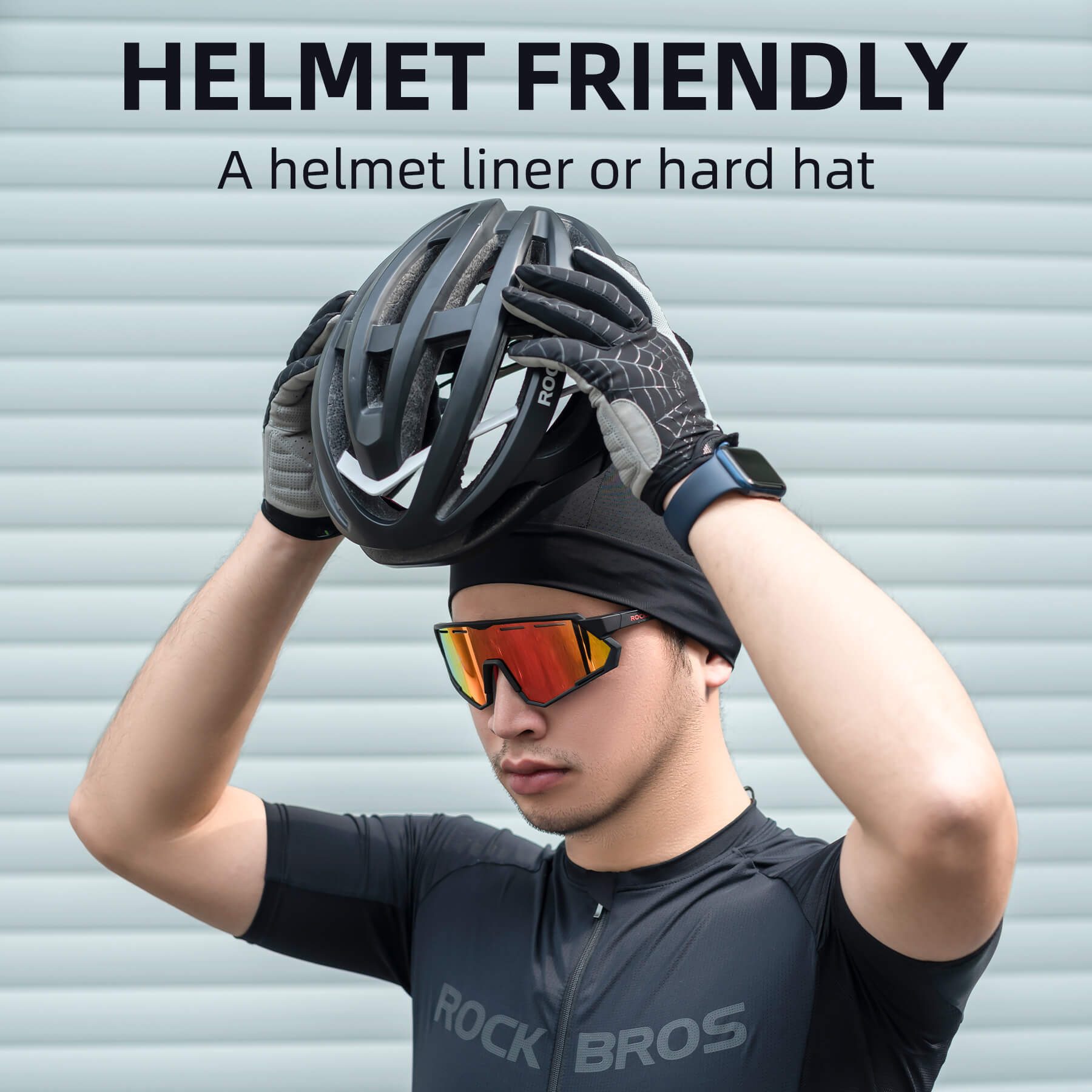 ROCKBROS Cooling Helmet Liner Beanie Mesh Cycling Running Hat-6