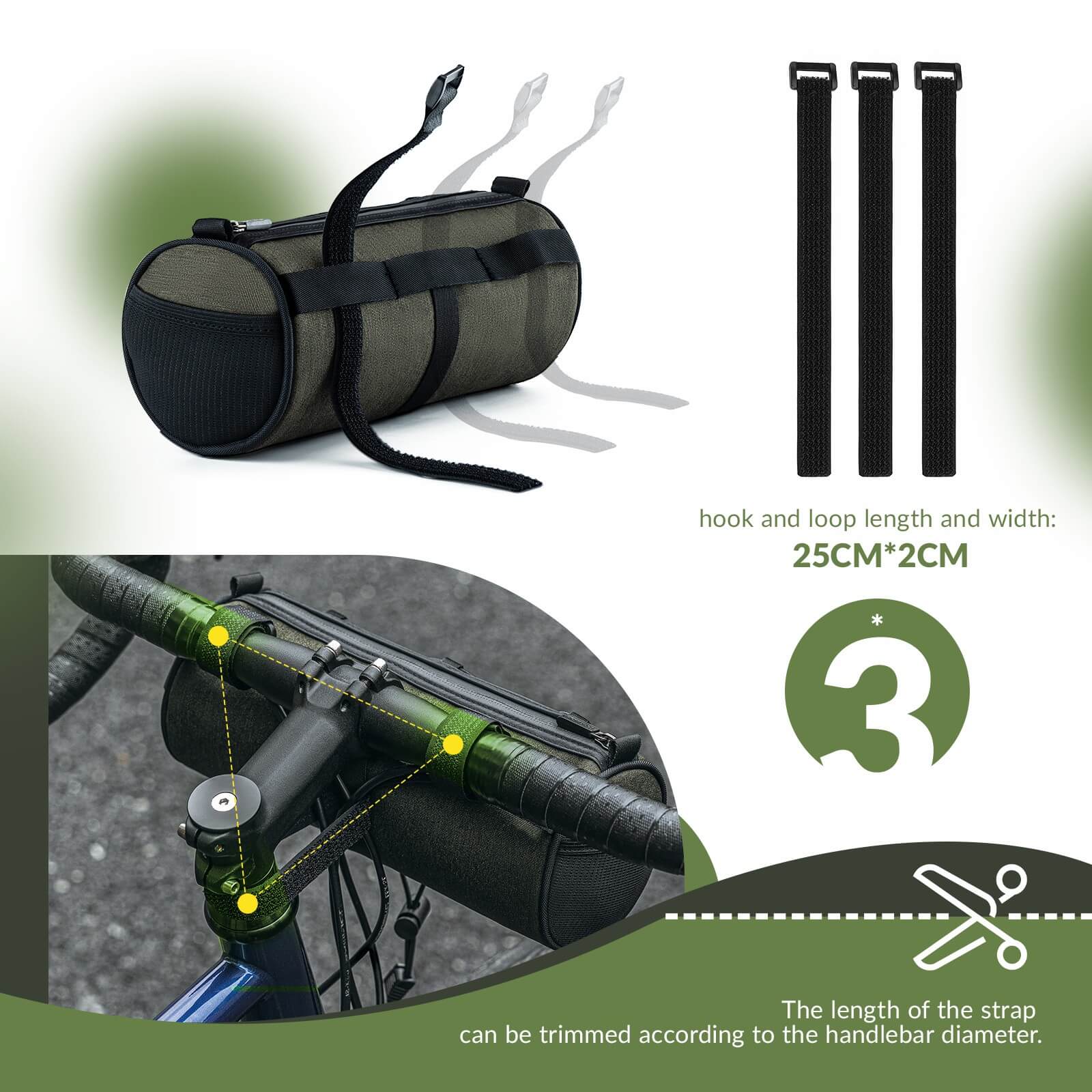 Bike Handlebar Roll Bag - 2L-6