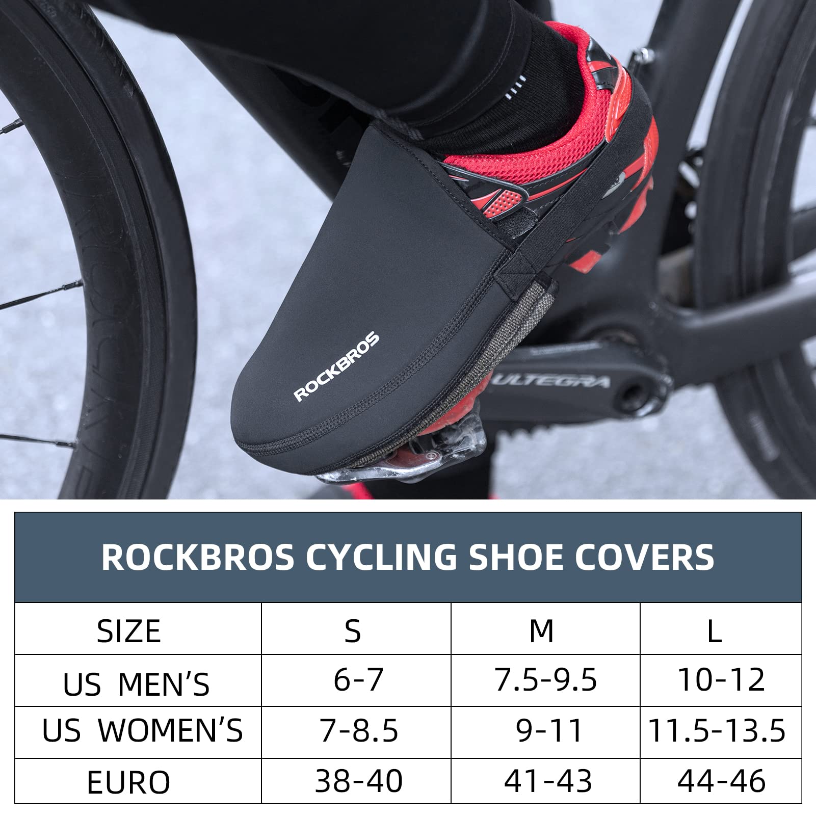 Cycling Shoe Toe Covers Unisex Cold Weather Overshoes-11