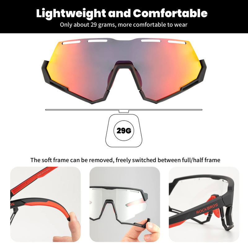 Dual Lens Cycling Glasses – Photochromic & Polarized Lenses-5