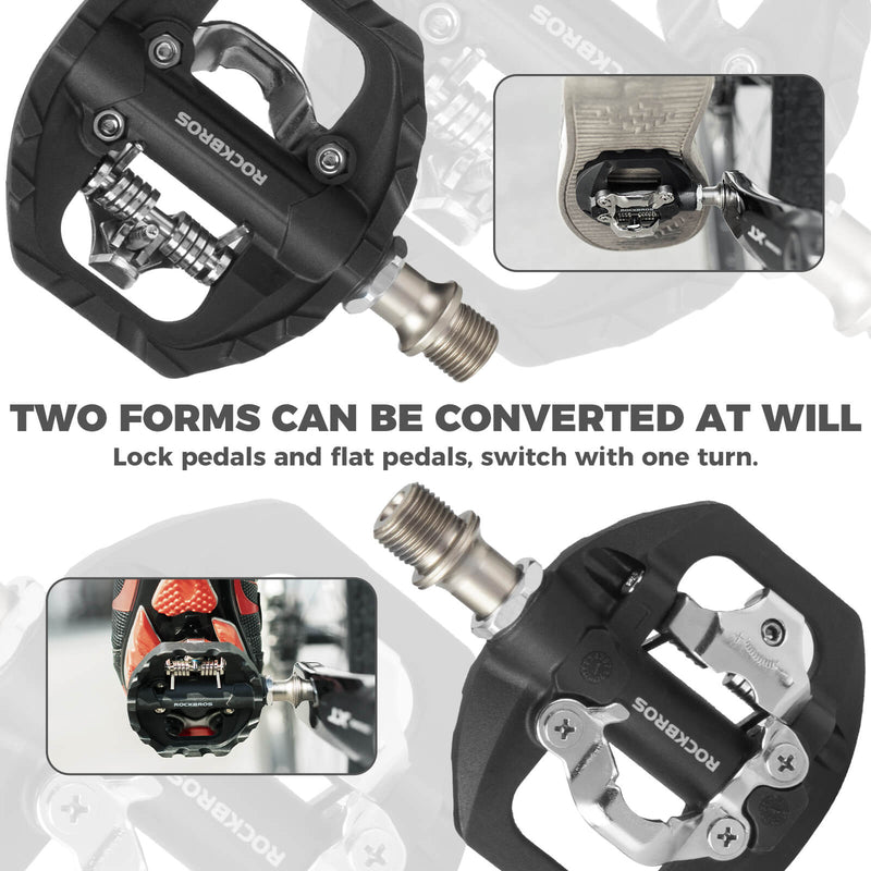 Dual Platform MTB Pedals - Clipless & Flat-5
