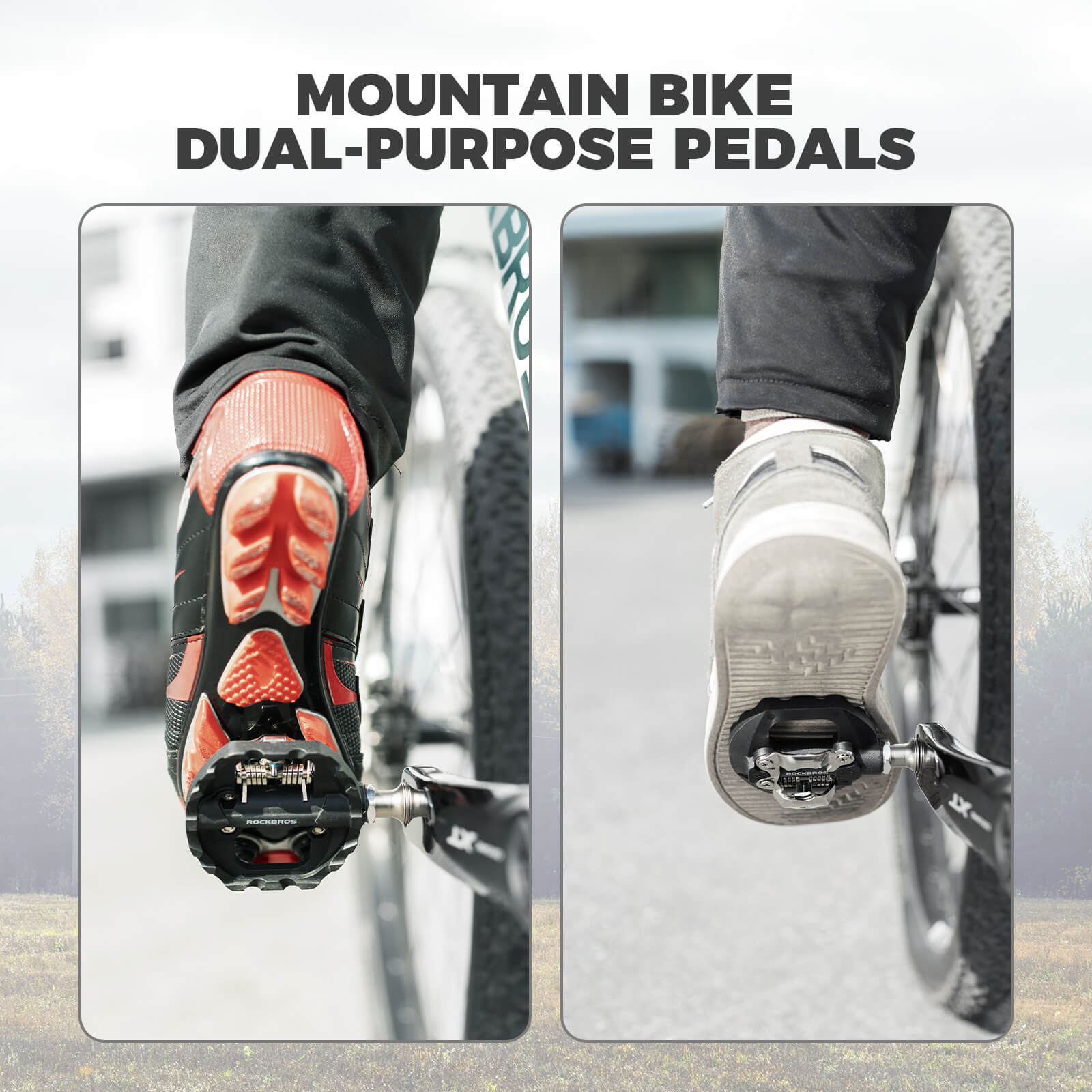 Dual Platform MTB Pedals - Clipless & Flat-9