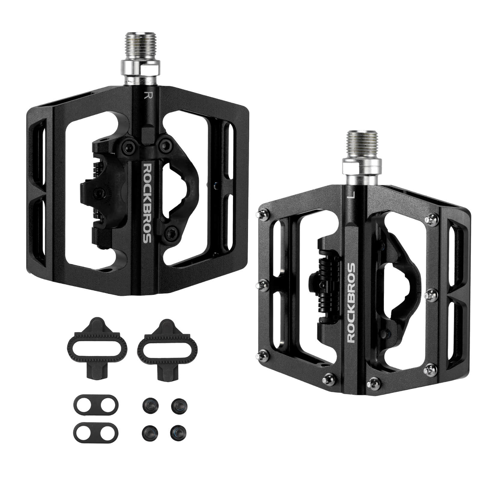 Dual-Use Clipless & Flat Bike Pedals-5