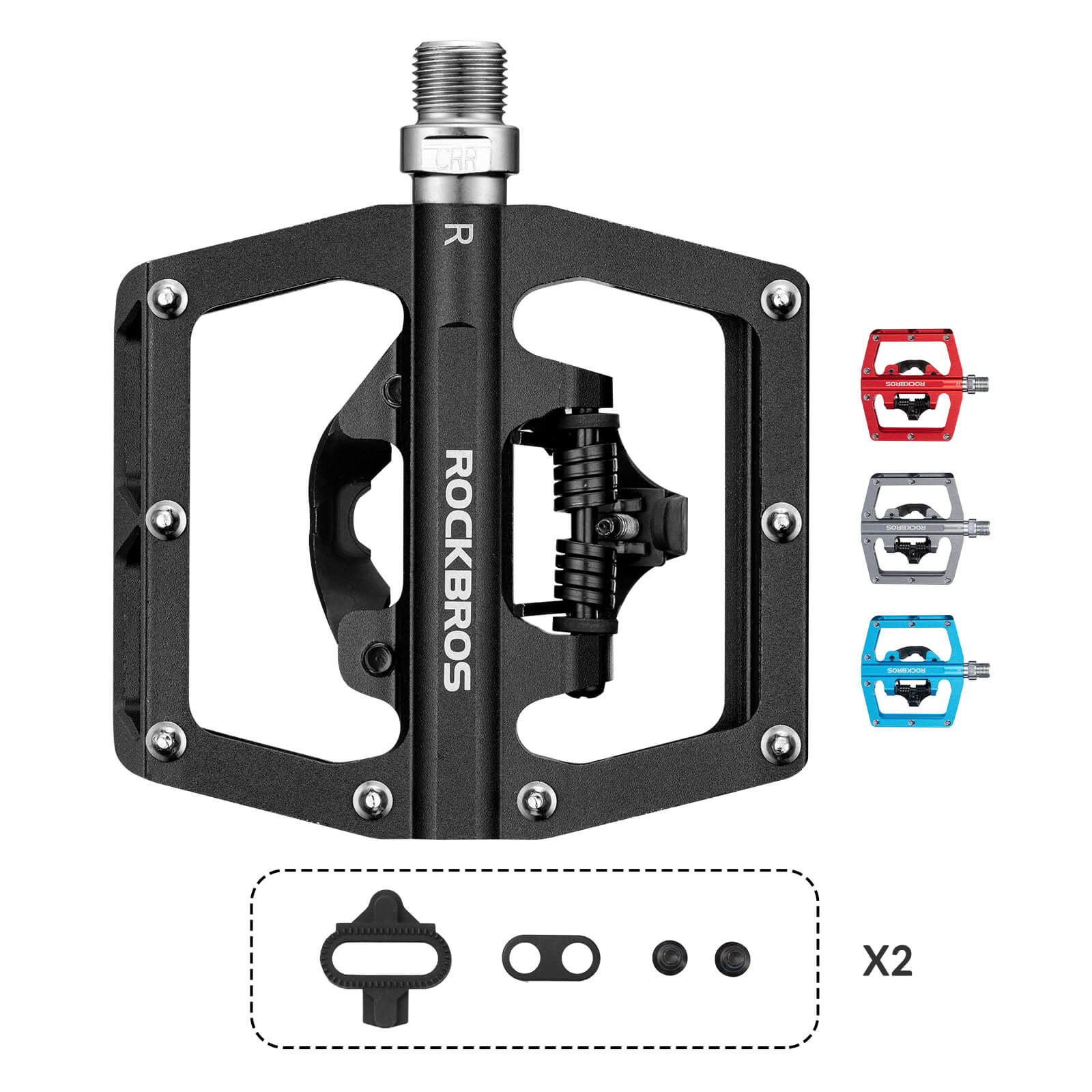 Dual-Use Clipless & Flat Bike Pedals-2