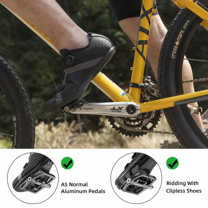 Dual-Use Clipless & Flat Bike Pedals-9