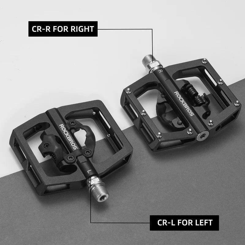 Dual-Use Clipless & Flat Bike Pedals-17