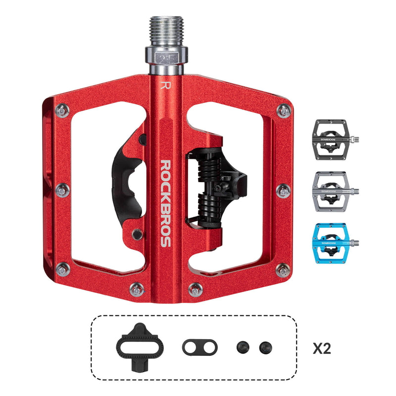 Dual-Use Clipless & Flat Bike Pedals-3