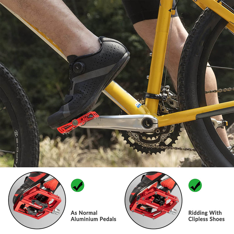 Dual-Use Clipless & Flat Bike Pedals-12