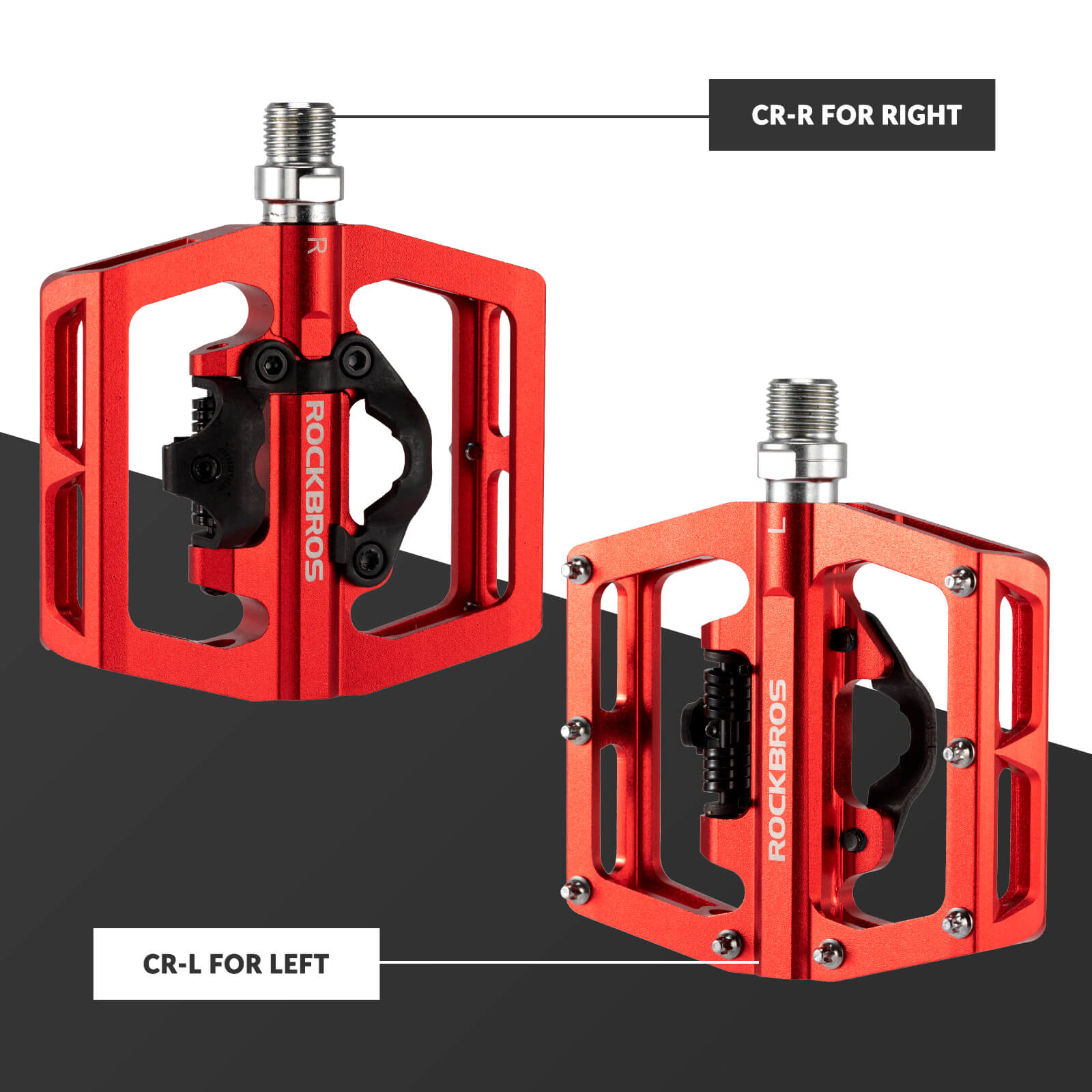 Dual-Use Clipless & Flat Bike Pedals-18