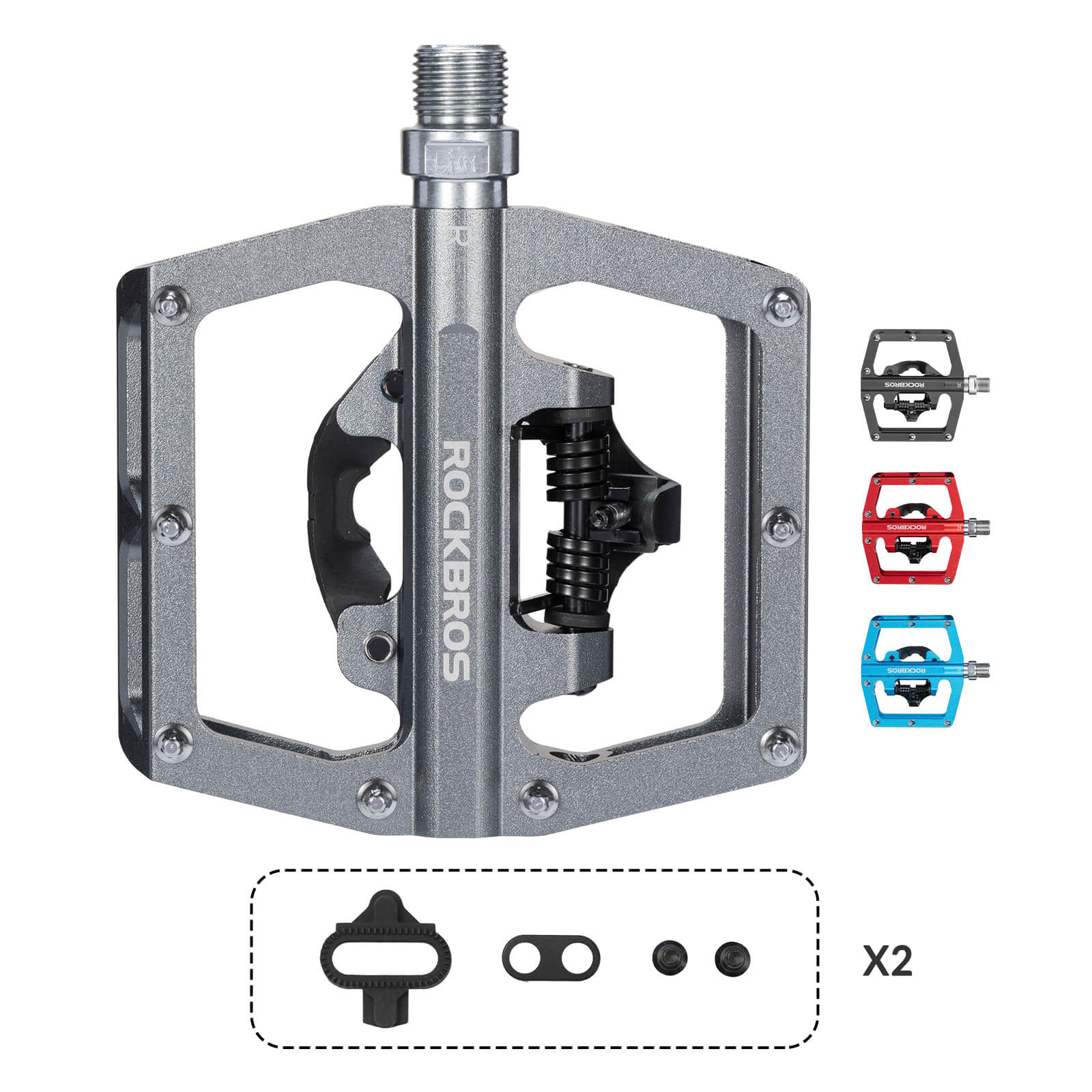Dual-Use Clipless & Flat Bike Pedals-4