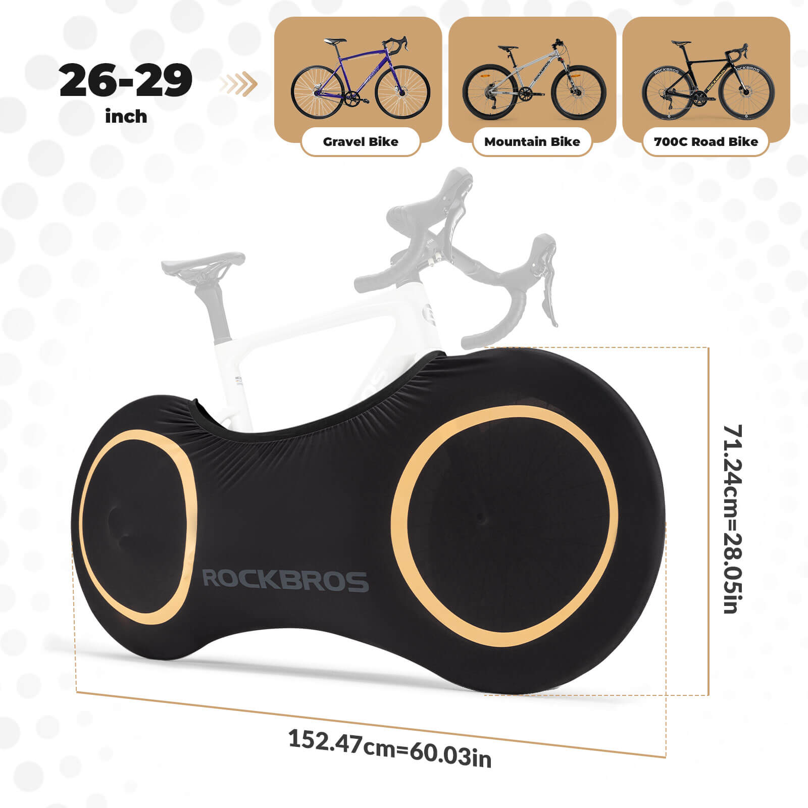 Elastic Stretch Bicycle Dust Cover-4