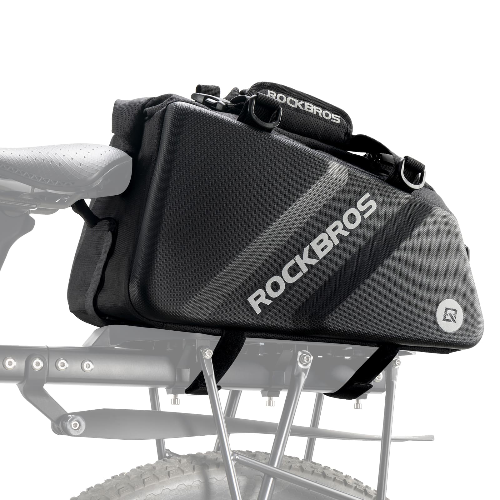 EVA Hard Shell Bicycle Rear Rack Bag-11.6L