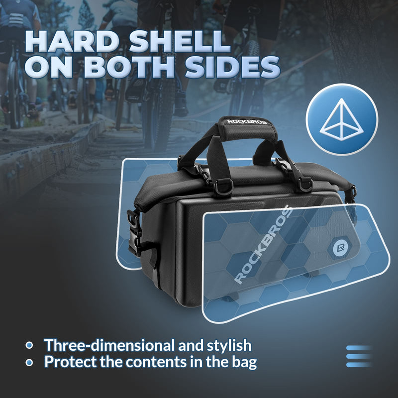 EVA Hard Shell Bicycle Rear Rack Bag-11.6L-2