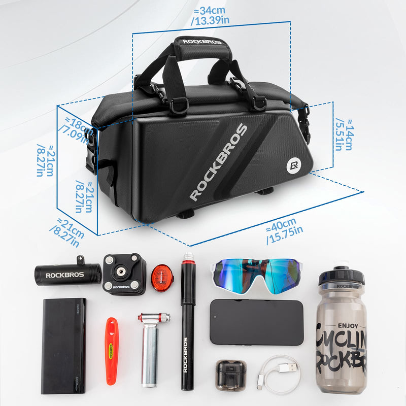 EVA Hard Shell Bicycle Rear Rack Bag-11.6L-6