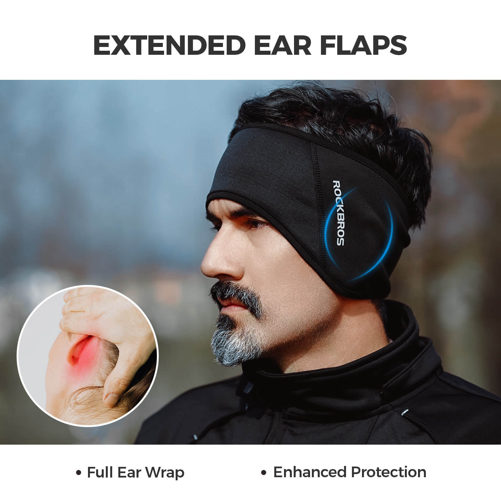 Fleece Ear Warmers Headband-5