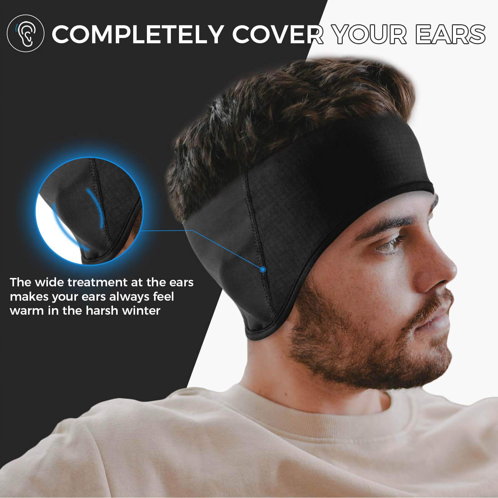 Fleece Ear Warmers Headband-7
