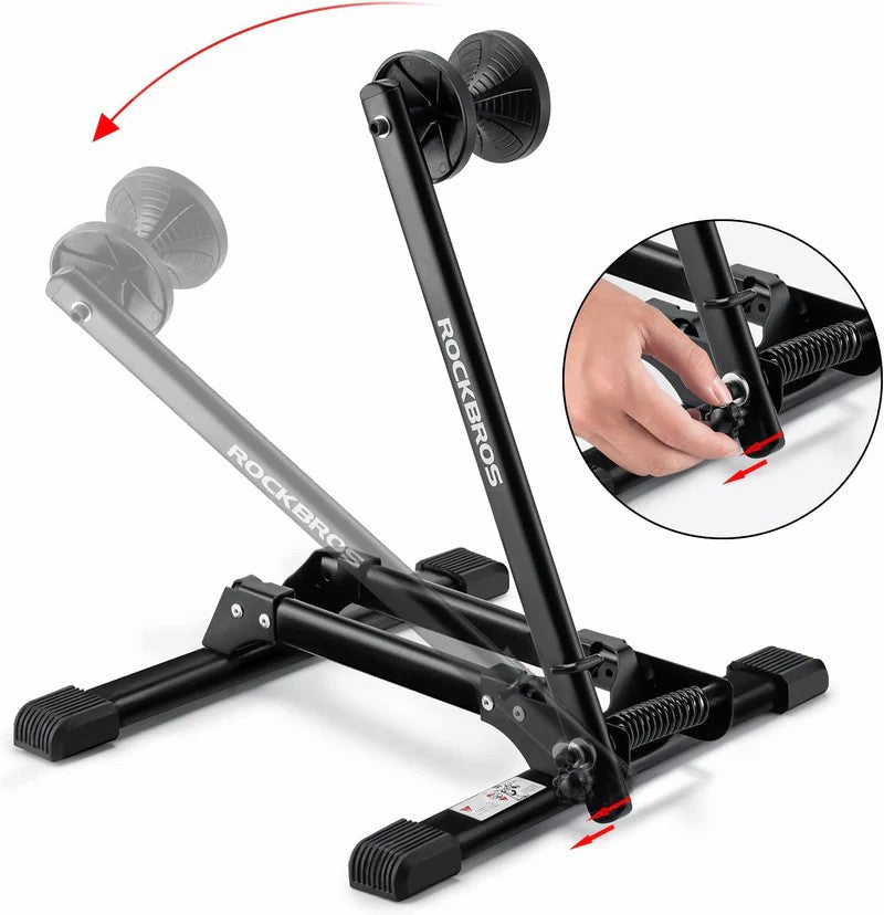 ROCKBROS Foldable Bike Stand Portable Bicycle Rack for Easy Storage-4