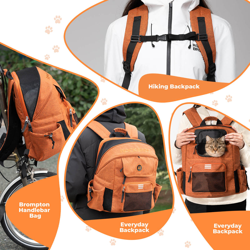 Foldable Pet Handlebar Bike Bag - 21L-10
