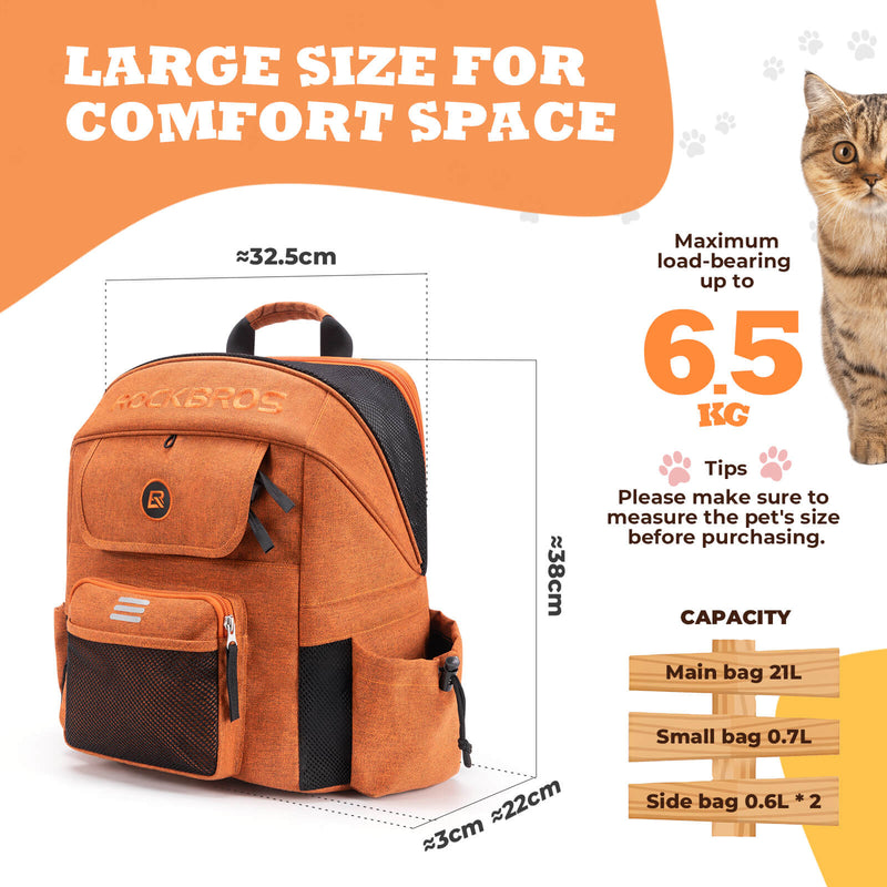 Foldable Pet Handlebar Bike Bag - 21L-6