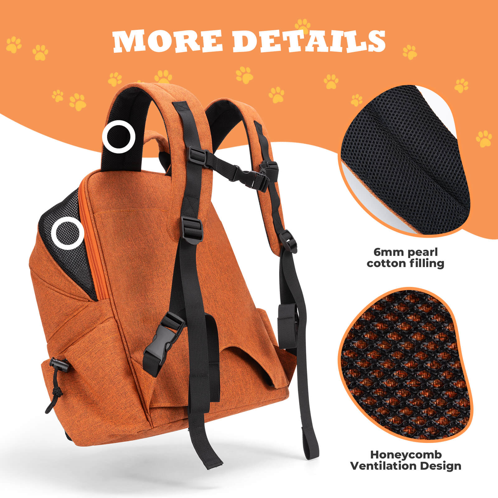 Foldable Pet Handlebar Bike Bag - 21L-9