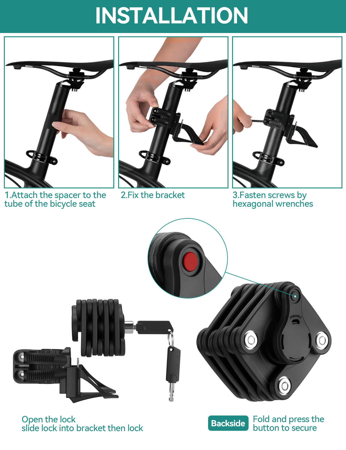 Folding Bike Lock-9